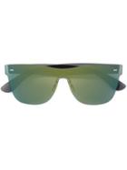 Retrosuperfuture Square Frame Sunglasses, Women's, Green, Acetate