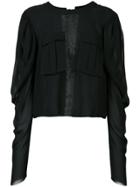 Vera Wang Tie Back Top - Black