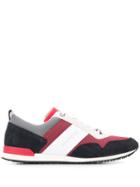 Tommy Hilfiger Logo Stripe Sneakers - Red