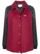 Tommy Hilfiger Colour-block Bomber Jacket - Red