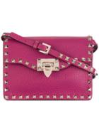 Valentino Valentino Garavani Rockstud Crossbody Bag, Women's, Pink/purple, Calf Leather/metal (other)