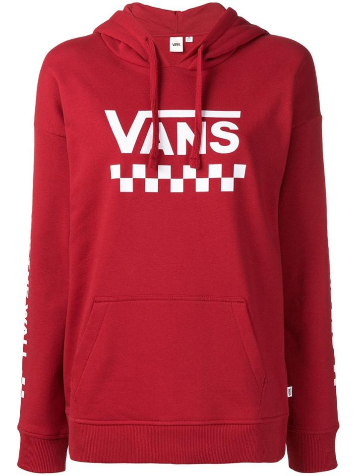 Vans Logo Patch Hoodie - Red