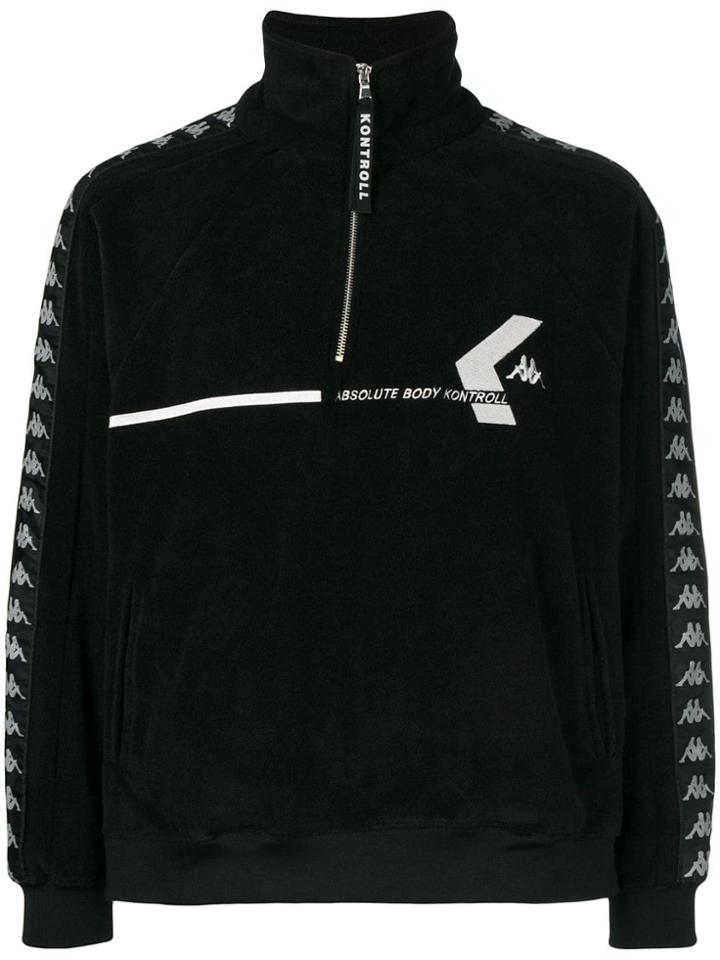 Kappa Half-zip Logo Sweatshirt - Black