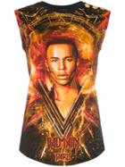 Balmain Olivier Rousteing Printed Tank Top - Yellow & Orange