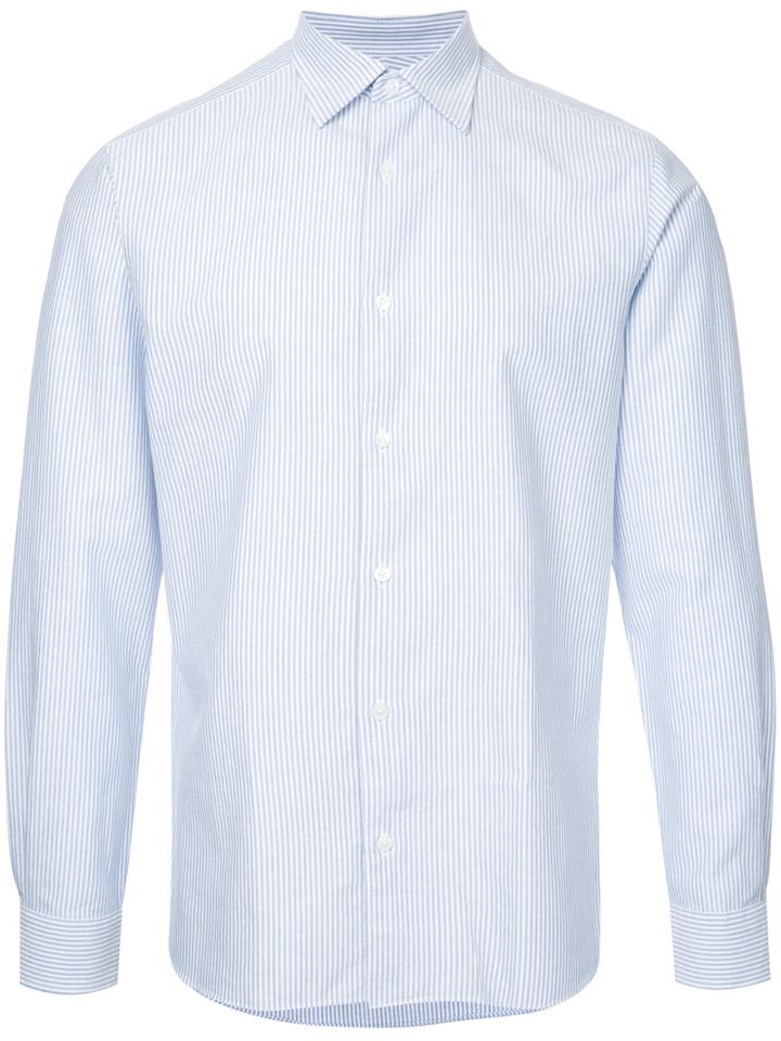 Kent & Curwen Striped Shirt, Men's, Size: Medium, Blue, Cotton