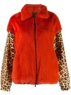 Simonetta Ravizza Contrast Print Jacket - Red
