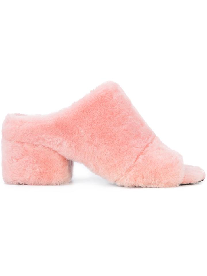 3.1 Phillip Lim Cube Mules - Pink & Purple