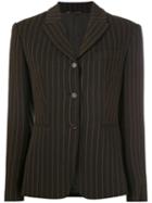 Romeo Gigli Pre-owned Pinstriped Blazer - Brown