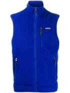 Patagonia Textured Fleece Vest Jacket - Blue