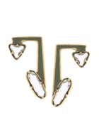 Camila Klein Enamel Earrings - Gold