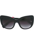 Dolce & Gabbana Cat Eye Frame Sunglasses, Women's, Black, Acetate