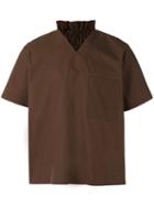 Craig Green Short-sleeve Pocket Shirt, Men's, Size: Large, Brown, Cotton/nylon/polyester
