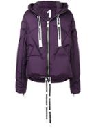 Khrisjoy Logo Tape Puffer Jacket - Pink & Purple