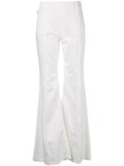 Chloé High Waist Flared Jeans - White