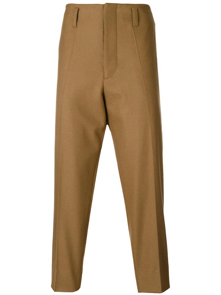 Marni Cropped Tailored Trousers - Nude & Neutrals