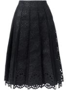 Marc Jacobs Pleated Skirt, Women's, Size: 4, Black, Silk/cotton/nylon