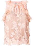 Three Floor Palma Frill Top - Yellow