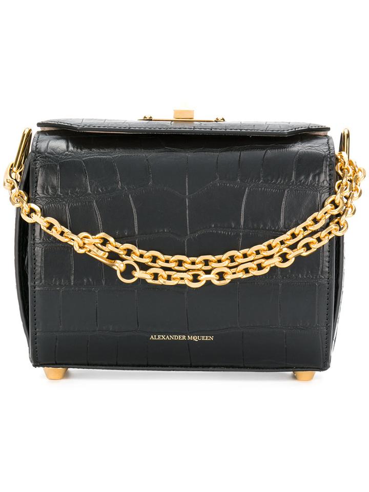 Alexander Mcqueen - Box Bag 16 - Women - Calf Leather/suede - One Size, Black, Calf Leather/suede