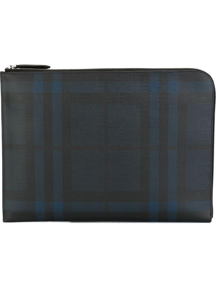Burberry Checked Document Case