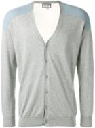 Paul & Joe V-neck Cardigan, Men's, Size: Small, Grey, Silk/cotton