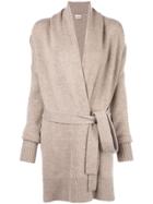 Co Oversized Belted Cardigan - Neutrals