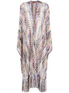 Missoni Striped Long Cardigan - Nude & Neutrals