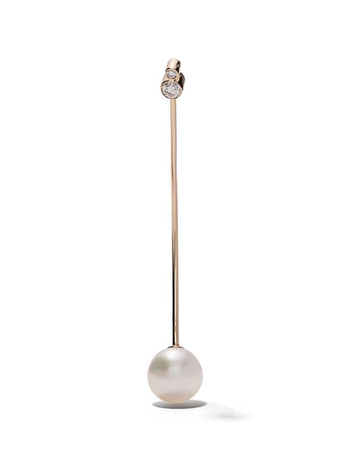 Sophie Bille Brahe 14kt Yellow Gold Elipse Lulu Akoya Pearl And