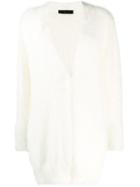 Fabiana Filippi Long-sleeve Fitted Cardigan - White
