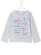 Knot - Arrow Print Top - Kids - Cotton - 5 Yrs, Grey