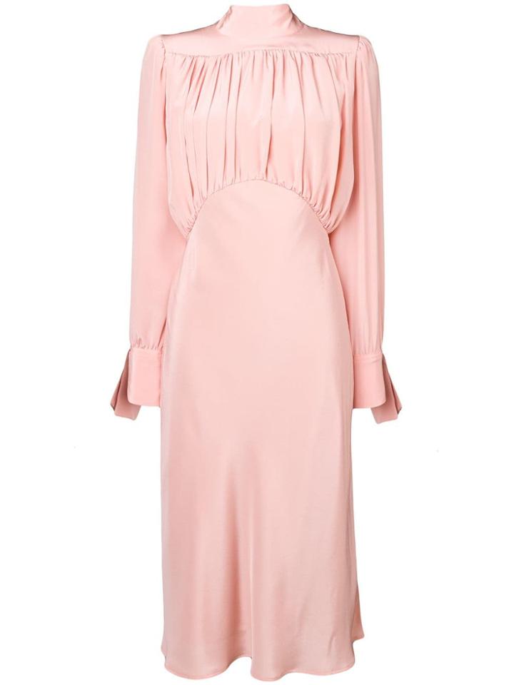Erika Cavallini Draped Front Dress - Pink