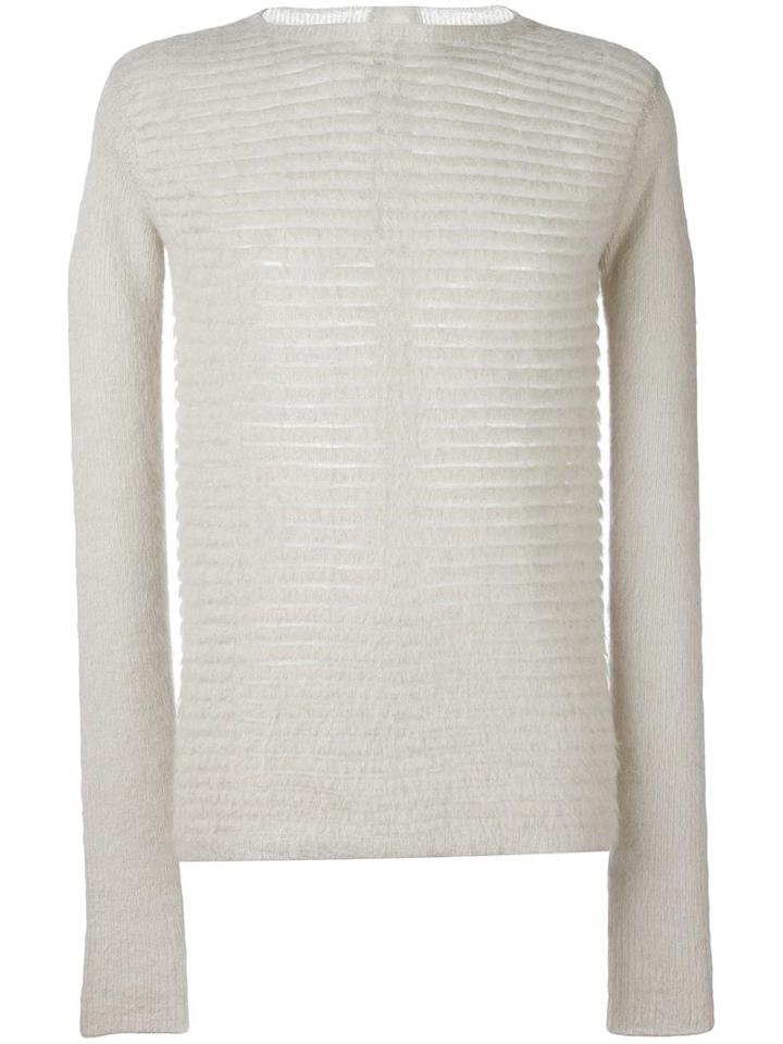 Rick Owens 'level' Jumper, Men's, Size: Medium, Grey, Polyamide/mohair/wool