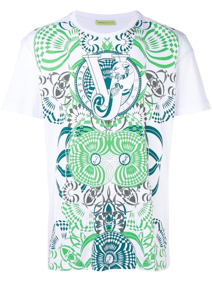 Versace Jeans All-over Print T-shirt - White