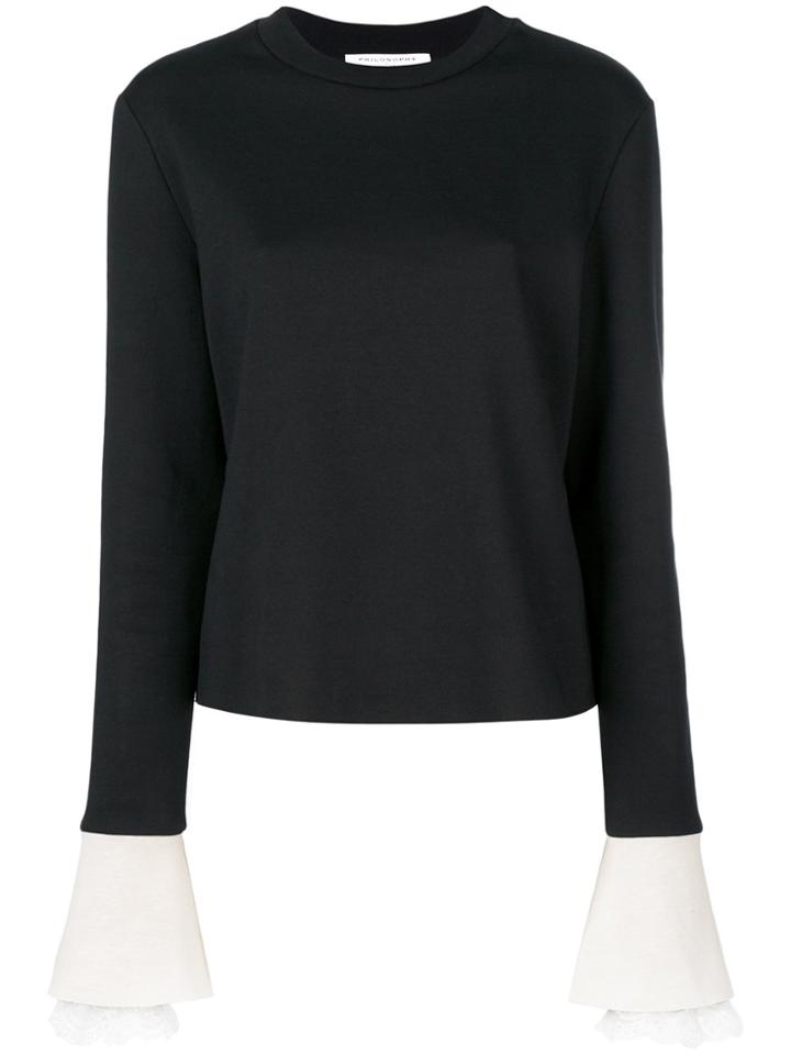 Philosophy Di Lorenzo Serafini Lace Cuff Top - Black