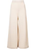 Rosetta Getty Cropped Knitted Trousers - Nude & Neutrals