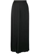 Blumarine Full Pleated Long Skirt - Black