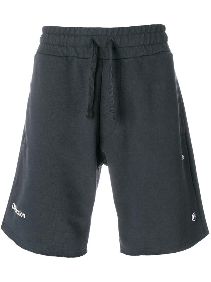 Champion Logo Track Shorts - Grey