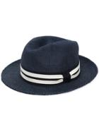 Eleventy Straw Hat - Blue