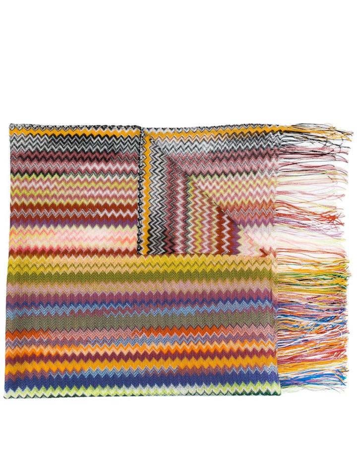 Missoni Multicoloured Striped Scarf - Yellow
