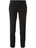 Joseph Cropped Slim Trousers, Women's, Size: 36, Black, Polyester/spandex/elastane/acetate/virgin Wool