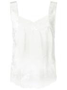 Givenchy Lace Trim Vest Top - White