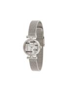 Karl Lagerfeld K/boucle Mesh Strap Watch - Silver
