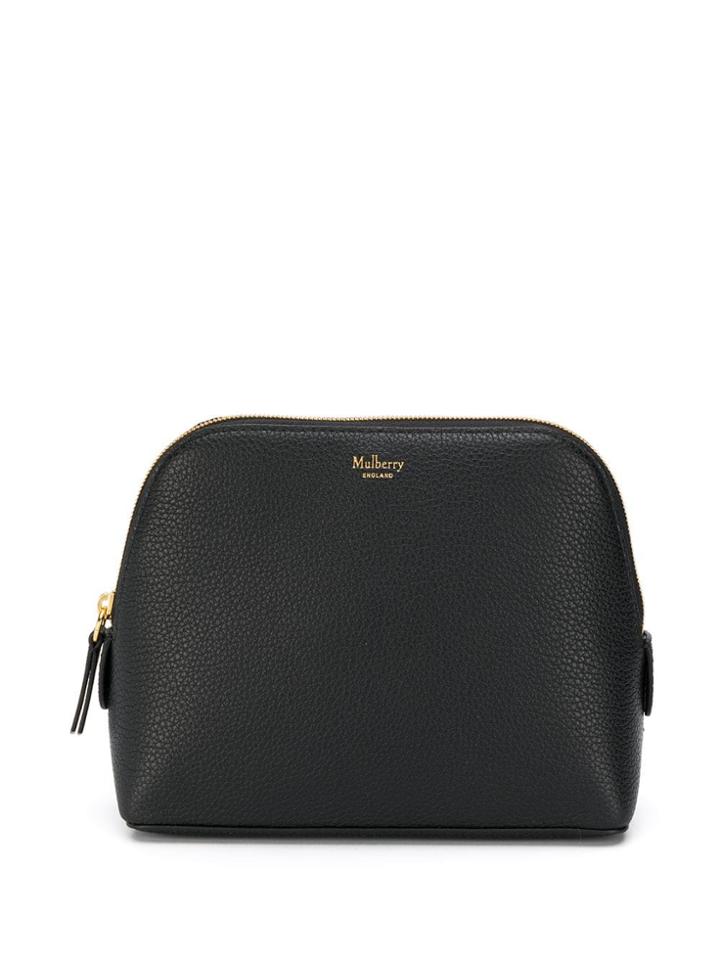 Mulberry Continental Cosmetic Pouch Scg - Black