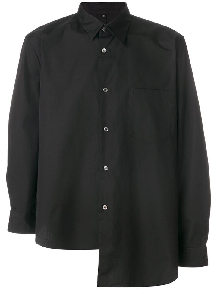 Comme Des Garçons Homme Plus Asymmetric Hem Shirt - Black
