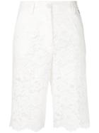 Twin-set Embroidered Knee Length Shorts - White