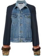 Harvey Faircloth Panelled Denim Jacket - Blue