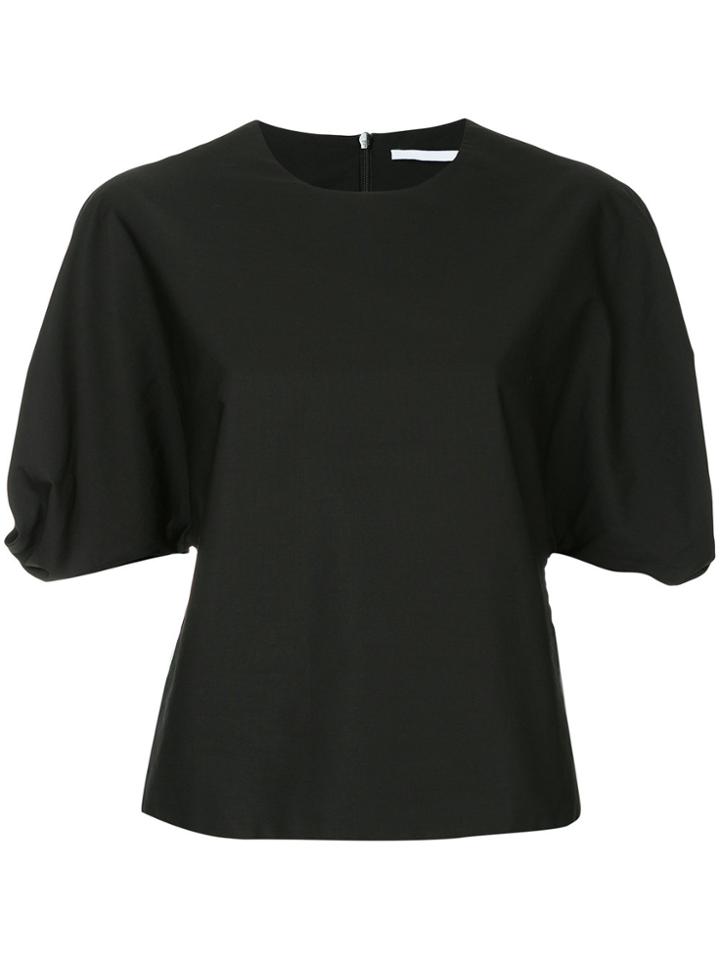 Rosetta Getty Puff Sleeve Blouse - Black