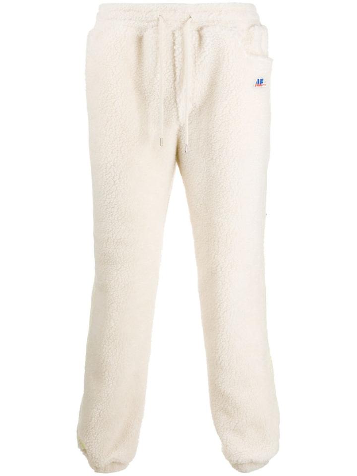 Ader Error Logo Detail Fleece Trousers - White