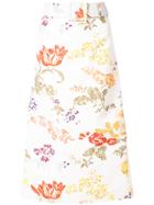 Rosie Assoulin Floral Belted A-line Skirt - Multicolour