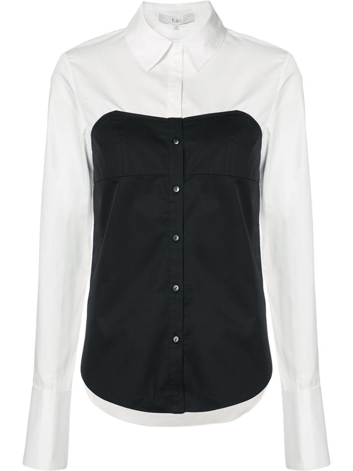 Tibi Bustier Shirt - White
