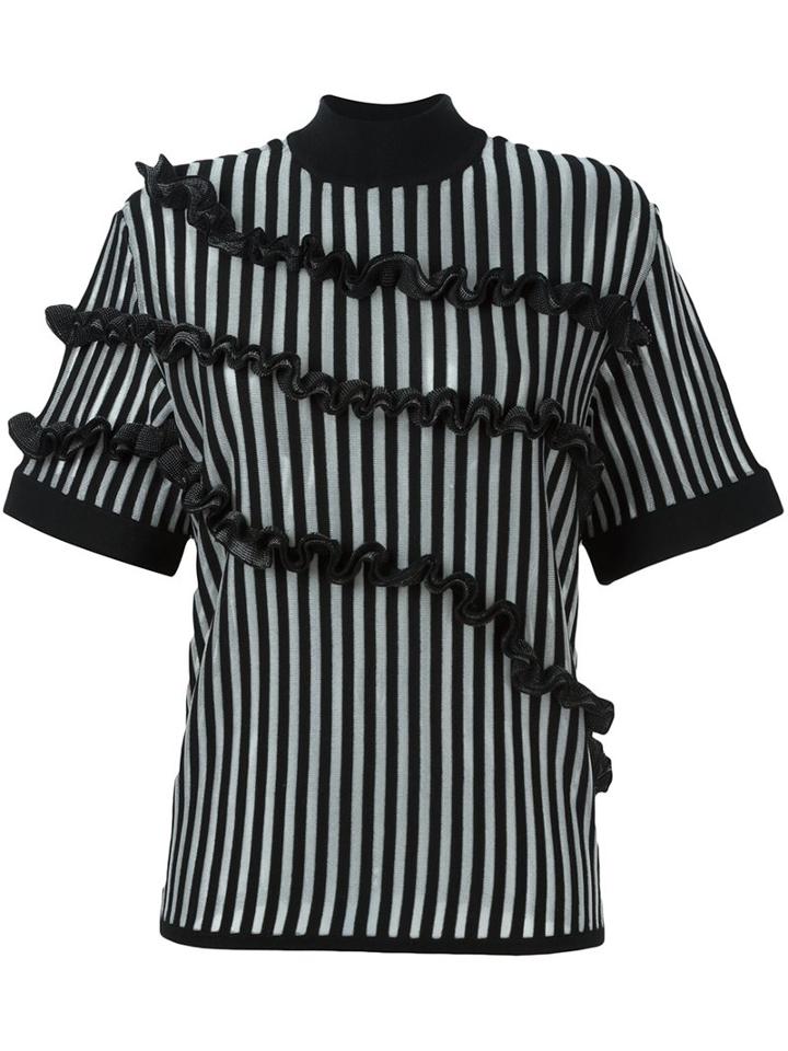 Opening Ceremony Striped Embellished Blouse